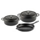 Ensemble en fonte de 3 parties Hosse, Black Onyx | Ensemble en fonte Ensemble en fonte de 3 parties Hosse, Black Onyx | Ensemble en fonte | |