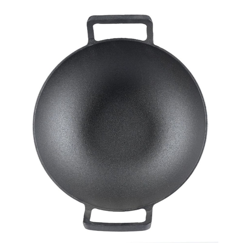 Poêle en fonte wok, Ф31 | Poêle plate en fonte | Poêle en fonte |