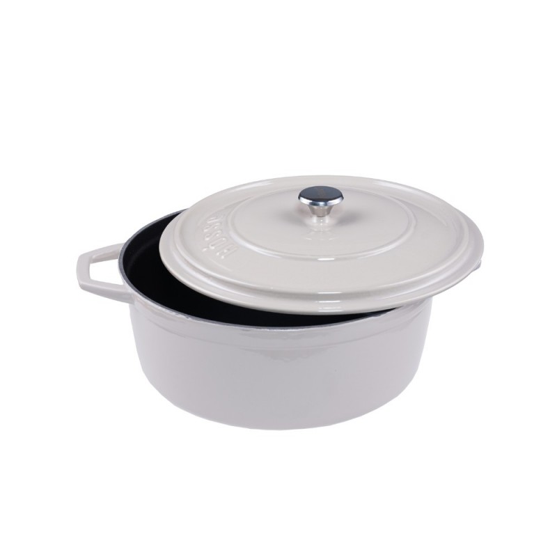 Cocotte en fonte profonde Hosse, Ivory, Ф20 - 