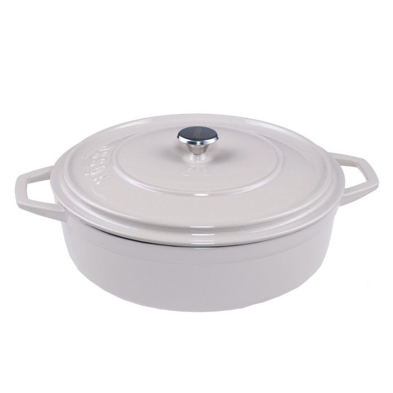 Cocotte peu profonde en fonte Hosse, Ivory, Ф28 - 