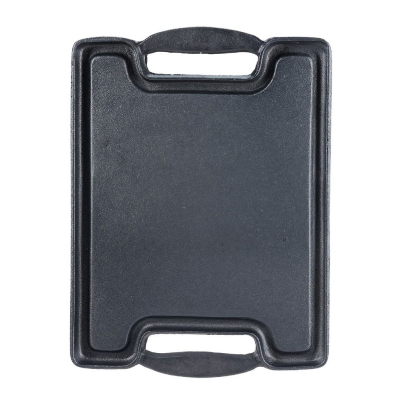 Plaque de gril en fonte double face, 36x25 cm | Plaque en fonte Plaque de gril en fonte double face, 36x25 cm | Plaque en fonte | |