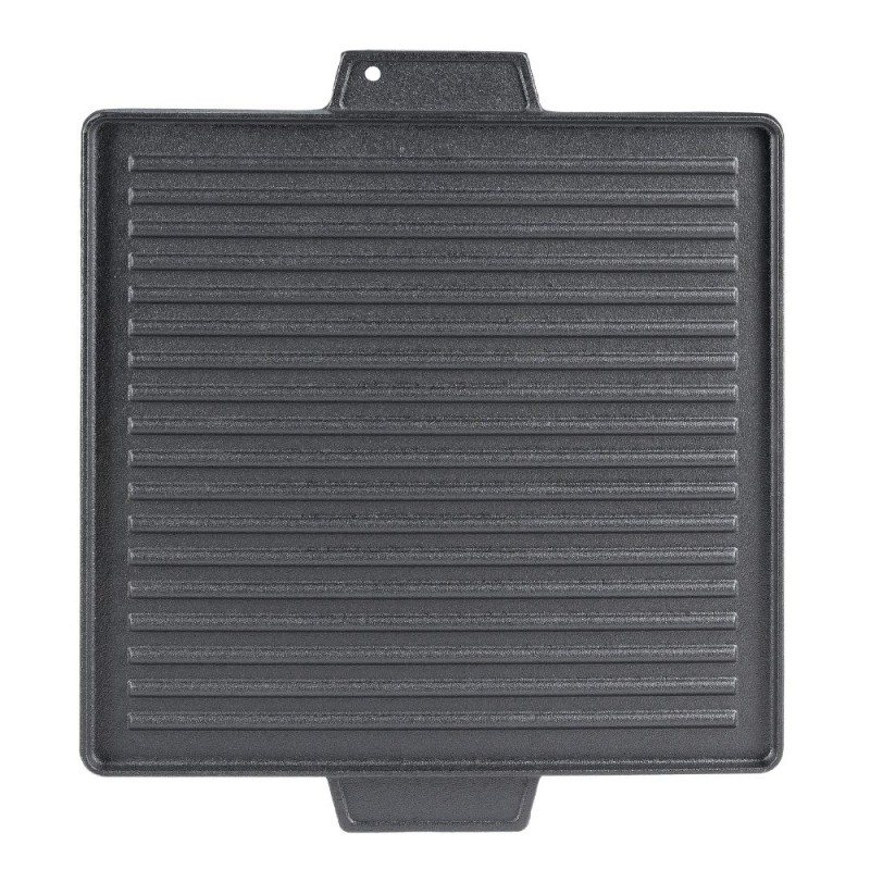 Plaque de gril en fonte double face, 38x38 cm - Comparaison de produits