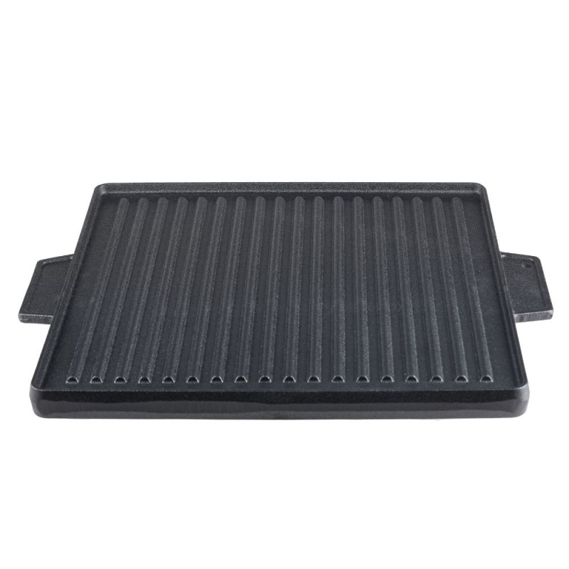 Plaque de gril en fonte double face, 38x38 cm - Comparaison de produits