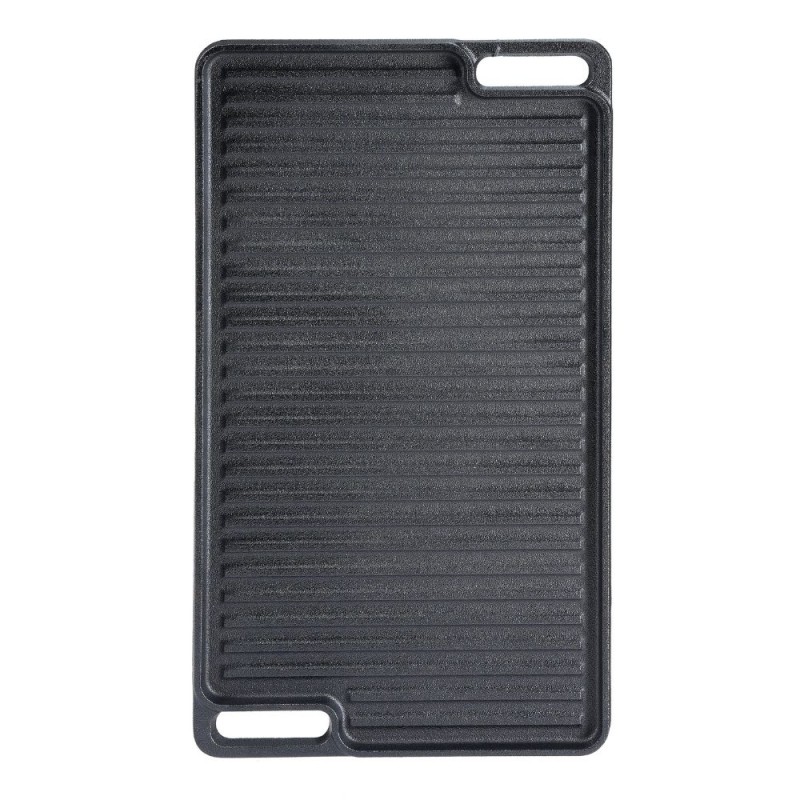 Plaque de gril en fonte double face, 46x26 cm - Comparaison de produits