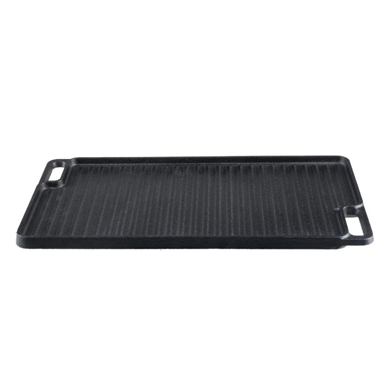 Plaque de gril en fonte double face, 46x26 cm - Comparaison de produits