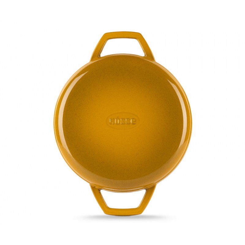 Poêle en fonte avec deux poignées émaillée Hosse, Dijon, Ф22cm | Poêle plate en fonte | Poêle en fonte |