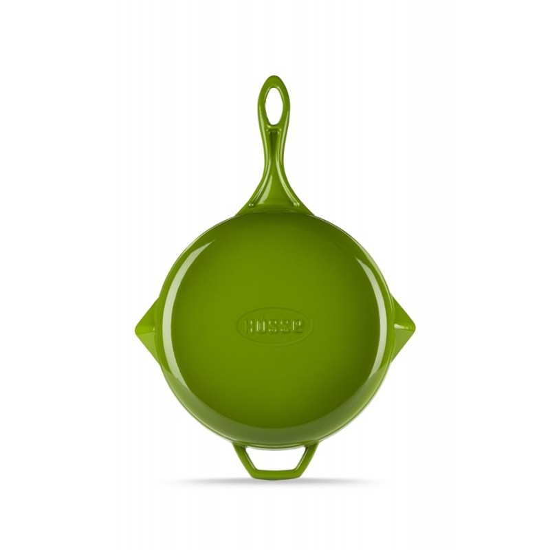 Poêle en fonte émaillée Hosse, Bamboo, Ф24cm | Poêle plate en fonte | Poêle en fonte |