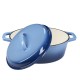 Cocotte en fonte émaillée, Bleu, ovale, 33x27см | Cocotte en fonte Cocotte en fonte émaillée, Bleu, ovale, 33x27см | Cocotte en fonte | |