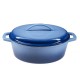 Cocotte en fonte émaillée, Bleu, ovale, 33x27см | Cocotte en fonte Cocotte en fonte émaillée, Bleu, ovale, 33x27см | Cocotte en fonte | |