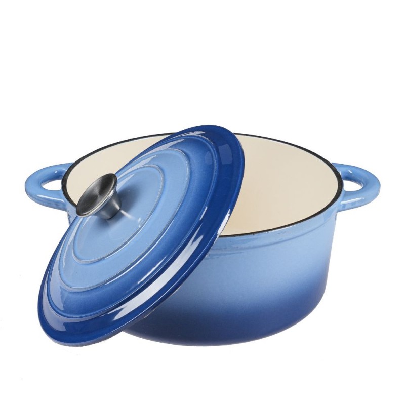 Cocotte en fonte émaillée, Bleu, Ф22 - Comparaison de produits