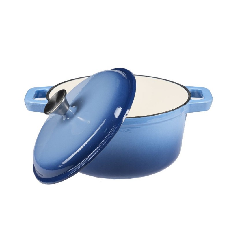 Cocotte en fonte émaillée, Bleue, Ø24 cm - Comparaison de produits