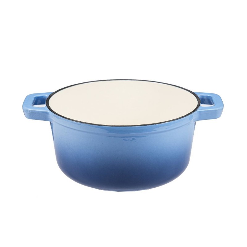Cocotte en fonte émaillée, Bleue, Ø24 cm | Cocotte en fonte Cocotte en fonte émaillée, Bleue, Ø24 cm | Cocotte en fonte | |