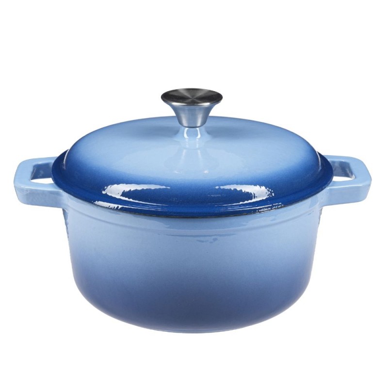 Cocotte en fonte émaillée, Bleue, Ø24 cm - Comparaison de produits