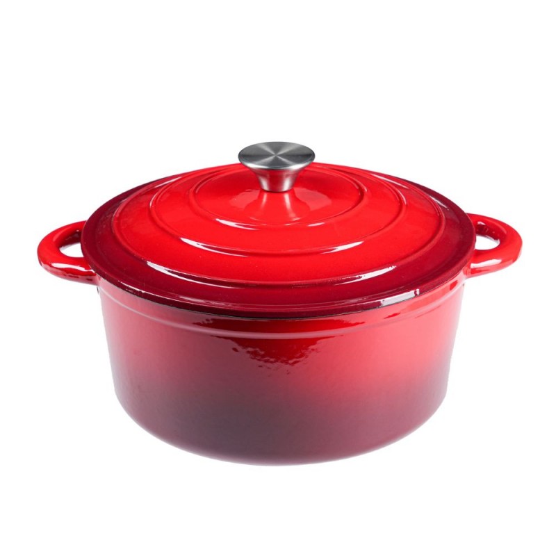 Cocotte en fonte émaillée, Rouge, Ф22 - Comparaison de produits