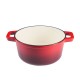 Cocotte en fonte émaillée, Rouge, Ф24 | Cocotte en fonte Cocotte en fonte émaillée, Rouge, Ф24 | Cocotte en fonte | |